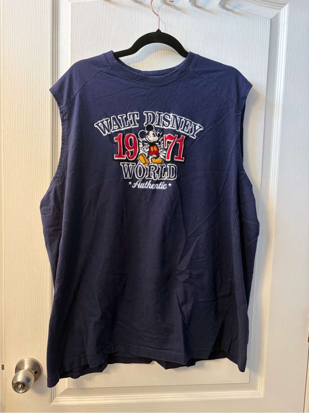 Men’s Walt Disney 1971 Mickey Graphic Tank - Navy XXXL